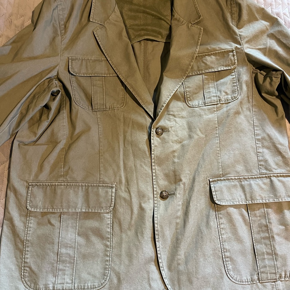 L.L. Bean jacket mens size 52 regular green NWOT - Picture 2 of 12
